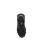 Dolce & Gabbana Black Calf Leather Bos Taurus Chunky Sneakers