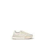 Dolce & Gabbana Beige Calf Leather Bos Taurus Sneakers