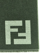 Fendi Black Virgin Wool Scarf