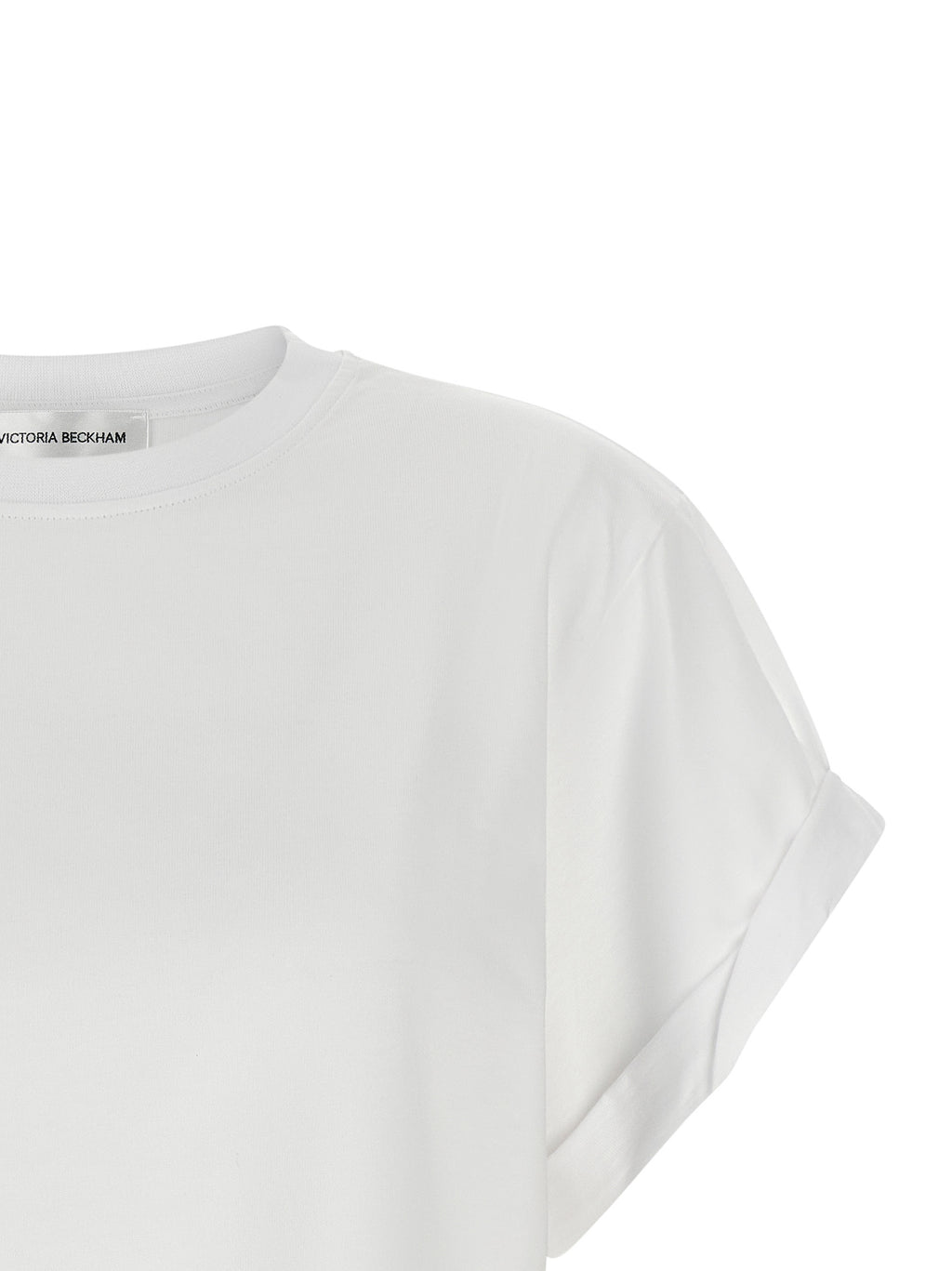 Victoria Beckham White Cotton T-Shirt