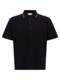 Versace Black Cotton Polo Shirt