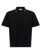 Versace Black Cotton Polo Shirt