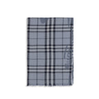 Burberry Blue Wool Oves Aries Foulard