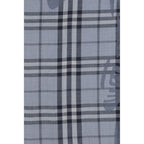 Burberry Blue Wool Oves Aries Foulard