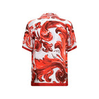 Dolce & Gabbana Red Silk Shirt