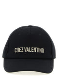 Valentino Garavani Black Cotton Cap (Baseball Hat)