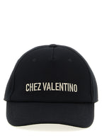 Valentino Garavani Black Cotton Cap (Baseball Hat)