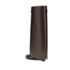 Givenchy Brown Calf Leather Bos Taurus High Heel Boots