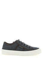 Brunello Cucinelli Gray Virgin Wool Low Top Sneakers