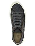 Brunello Cucinelli Gray Virgin Wool Low Top Sneakers