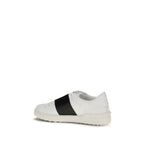 Valentino Garavani Blue Calf Leather Bos Taurus Low Top Sneakers