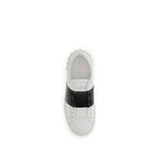 Valentino Garavani Blue Calf Leather Bos Taurus Low Top Sneakers