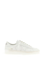 Golden Goose White Cowhide Low Top Sneakers