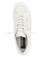 Golden Goose White Cowhide Low Top Sneakers