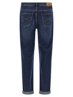 Brunello Cucinelli Blue Cotton Straight-Leg Jeans