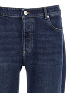 Brunello Cucinelli Blue Cotton Straight-Leg Jeans
