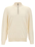 Brunello Cucinelli White Cashmere Cardigan