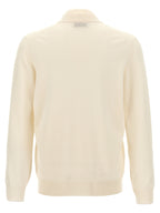 Brunello Cucinelli White Cashmere Cardigan