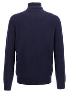 Brunello Cucinelli Blue Cashmere Cardigan