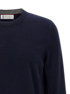 Brunello Cucinelli Blue Cashmere Cardigan