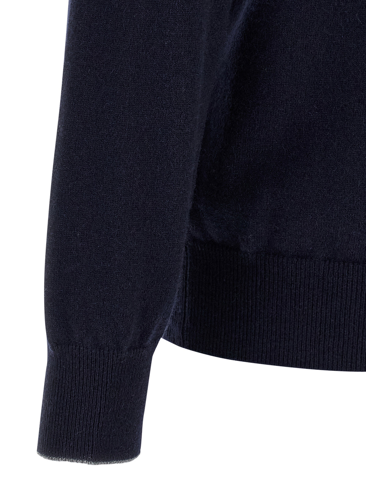 Brunello Cucinelli Blue Cashmere Cardigan