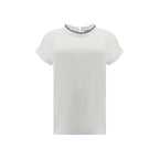 Brunello Cucinelli White Elastane T-Shirt