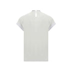 Brunello Cucinelli White Elastane T-Shirt