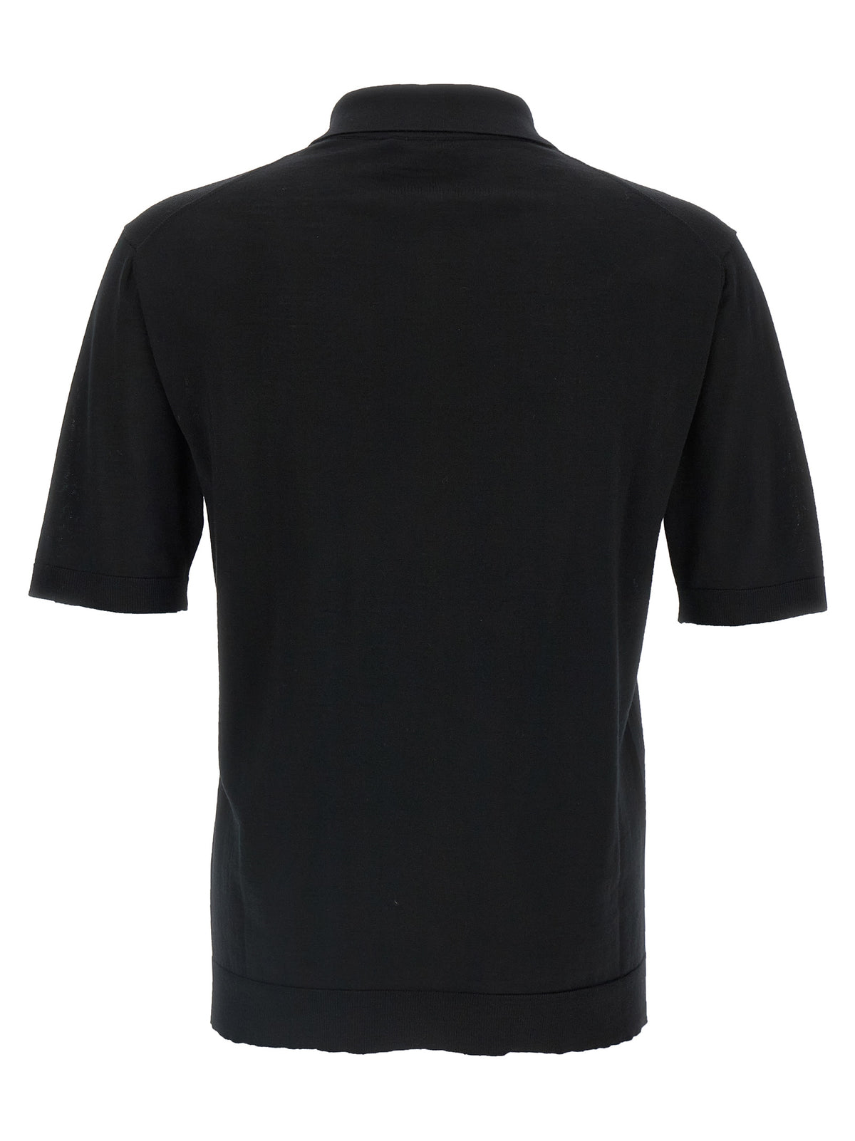 Gucci Black Wool Polo Shirt