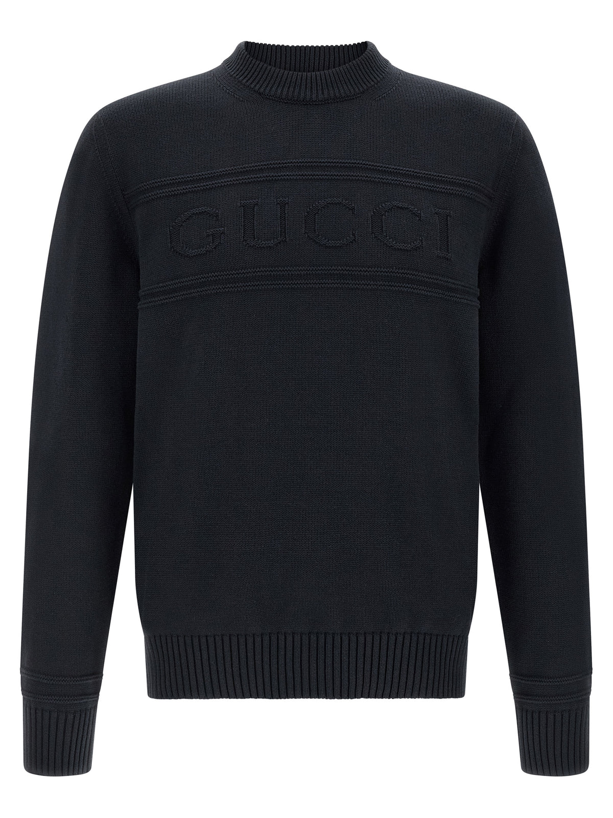 Gucci Blue Cotton Cardigan