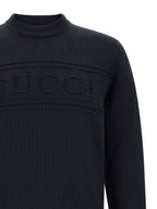 Gucci Blue Cotton Cardigan