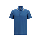 Burberry Blue Cotton Polo Shirt