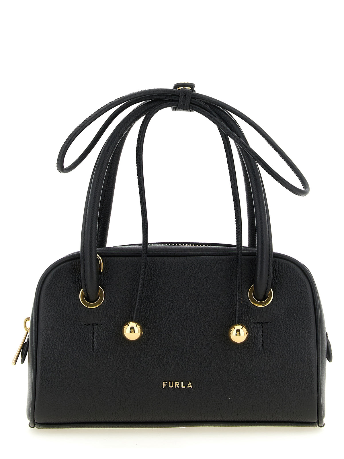 Furla Black Calfskin Handbag