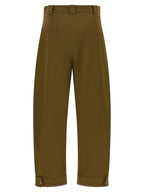 Max Mara Bicolor Cotton Cropped Pants
