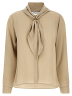 Max Mara Beige Silk Blouse