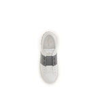 Valentino Garavani Silver Calf Leather Bos Taurus Low Top Sneakers