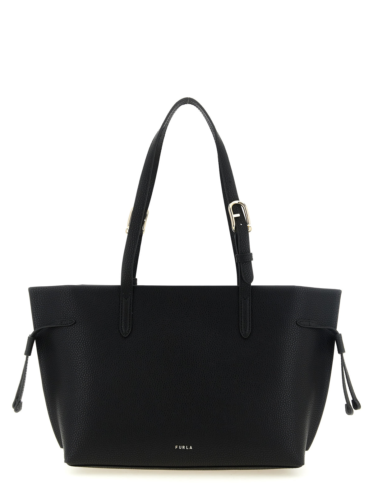 Furla Black Calfskin Tote Bag