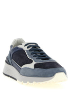 Brunello Cucinelli Blue Calfskin Athletic Sneakers