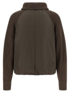 Brunello Cucinelli Brown Cotton Full-Length Jacket