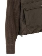 Brunello Cucinelli Brown Cotton Full-Length Jacket