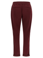Brunello Cucinelli Bordeaux Cotton Joggers (Workout Pants)