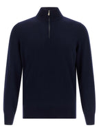 Brunello Cucinelli Blue Cashmere Cardigan