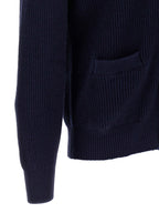 Brunello Cucinelli Blue Cotton Cardigan
