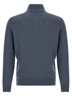 Brunello Cucinelli Blue Cashmere Cardigan