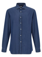 Brunello Cucinelli Blue Cotton Blouse