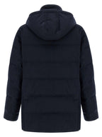 Brunello Cucinelli Blue Wool Parka