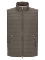 Brunello Cucinelli Bicolor Polyester Sleeveless Jacket