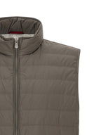 Brunello Cucinelli Bicolor Polyester Sleeveless Jacket