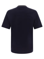Brunello Cucinelli Blue Cotton T-Shirt