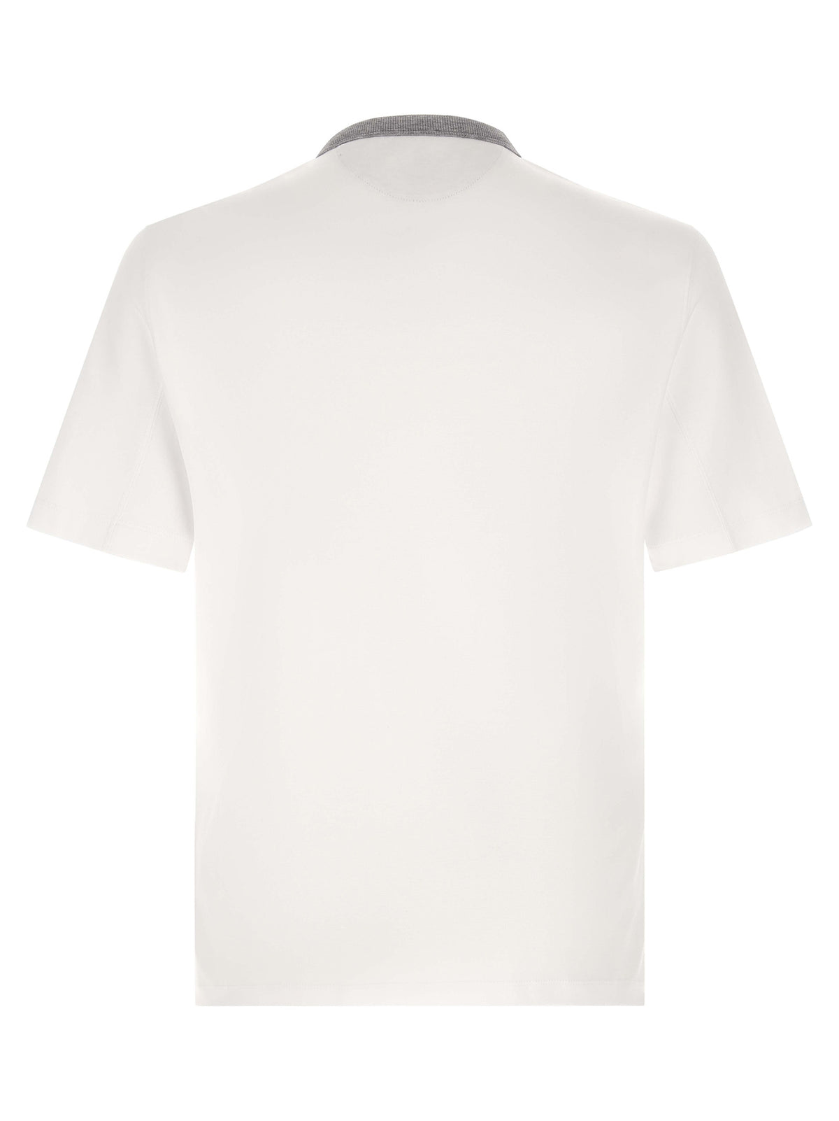 Brunello Cucinelli White Cotton T-Shirt
