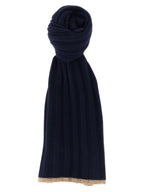 Brunello Cucinelli Blue Cashmere Scarf